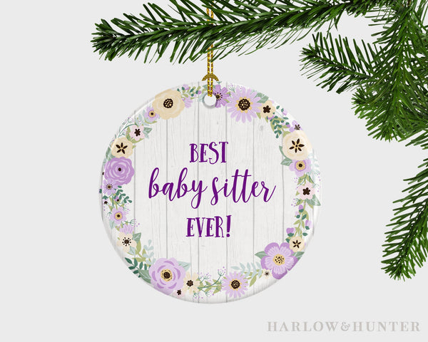 Best Baby Sitter Ever Christmas Ornament, Baby Sitter Ornament, Baby Sitter Bauble, Baby Sitter Decoration, Baby Sitter Christmas Gift,