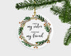 Best Friend Christmas Ornament, Christmas Ornament For Friend, First My Sister, Forever My Friend, Sister Gift, Birthday Gift, Gift Under 20