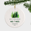Anniversary Christmas Ornament, Anniversary Gift Couple,Christmas Gift For Husband,Mr and Mrs Christmas Ornament,Wedding Christmas Ornament,