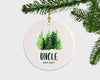 Christmas Gift For Uncle, Uncle Personalized Christmas Ornament, Uncle First Christmas Ornament, Uncle Est. Gift, Baby Announcement, Holiday