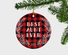 Best Aunt Ever, Aunt Ornament, Gift for Aunt, Aunt Gift, Aunt Christmas Gift, Personalized Ornament, Aunt, Family Ornaments, Tartan