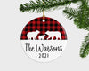 Bear Family Christmas Ornament, Surname Christmas Ornament, Personalized Family Keepsake Ornament, Family Of 3 Ornament, Surname Sign, Gift