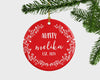 Christmas Gift For Aunty, Aunt Personalized Christmas Ornament,Aunty First Christmas Ornament,Aunt Est. Gift,Baby Announcement, Holiday Gift
