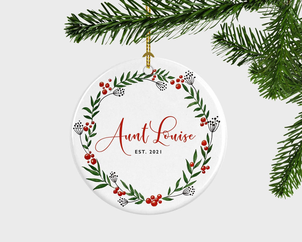 Aunt Announcement Christmas Ornament, You're Going To Be An Aunt Gift, Promoted To Aunt Ornament, Pregnancy Announcement, Gift For Aunt
