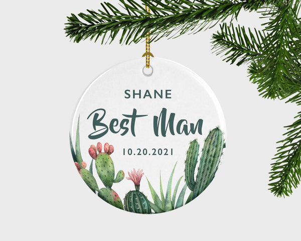 Best Man Christmas Ornament, Best Man Gift, Wedding Gift To Best Man, Groomsman Christmas Ornament, Groomsman Gift, Groomsman Keepsake