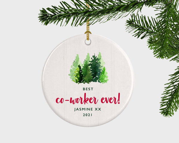 Best Coworker Ever Christmas Ornament, Christmas Ornament Work Friend, Secret Santa Christmas Ornament, Secret Santa Gift Under 20, Work