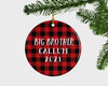 Big Brother Christmas Ornament, New Big Brother Christmas Ornament, Gift To Big Brother, Tartan Brother Ornament, Brother Gift, Best Brother