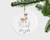 Baby Deer Christmas Ornament Girl Babys First Christmas Ornament Baby Boy Christmas Ornament Christmas Ornament Gift Personalized Ornament