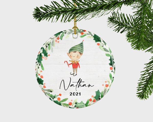 Baby's First Christmas Ornament, Personalized Christmas Ornament, Baby Boy's First Christmas, Baby Boy Christmas Gift, Christmas Bauble